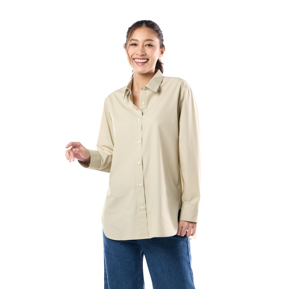 MESTYLE เสื้อแต่งดีเทล สีเขียว ไซซ์ S