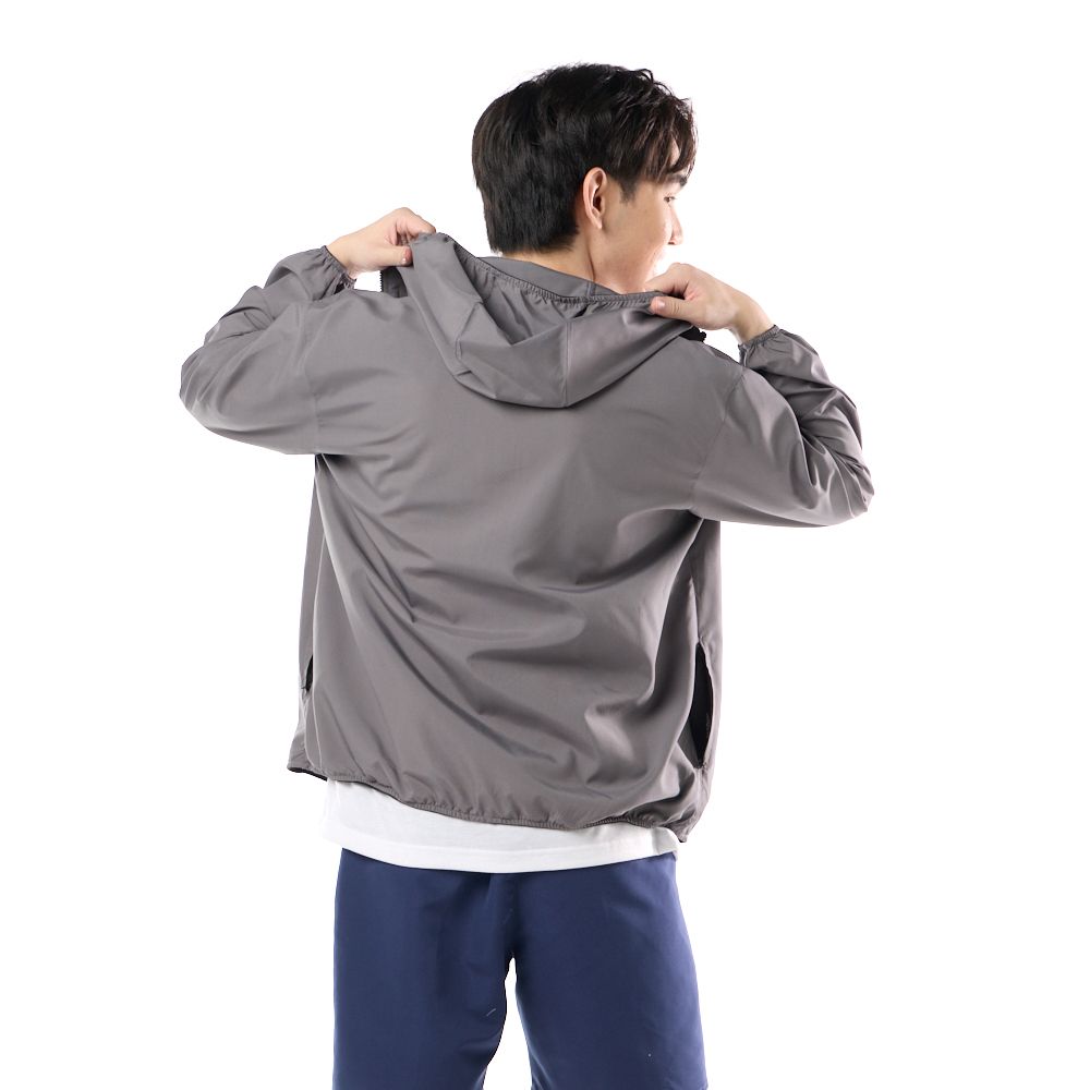 MESTYLE เสื้อฮูดยูวี สีเทาเข้ม ไซซ์ M