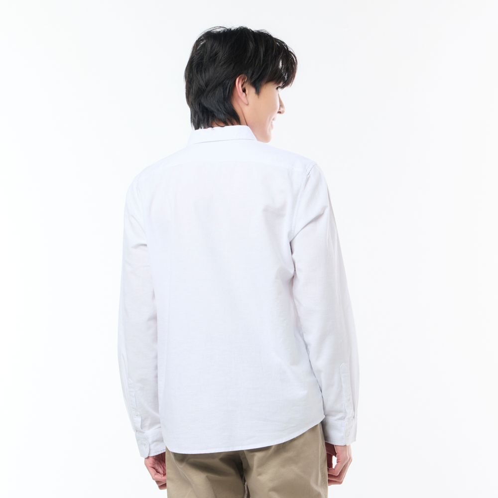 MESTYLE เชิ้ตแขนยาวมินิมอล สีขาว ไซซ์ M