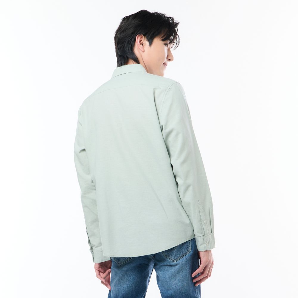 MESTYLE เชิ้ตแขนยาวมินิมอล สีเทา ไซซ์ L