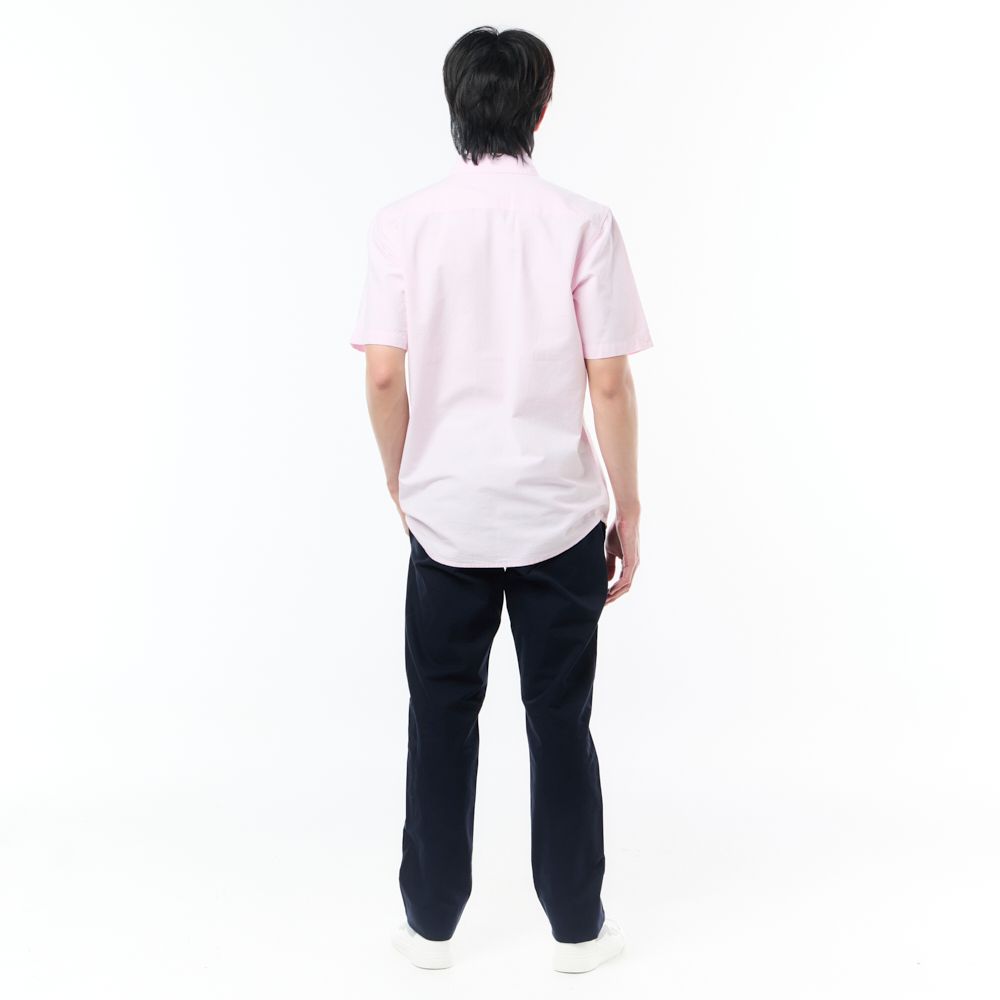 MESTYLE เสื้อเชิ้ตแขนสั้น สีชมพู ไซซ์ L