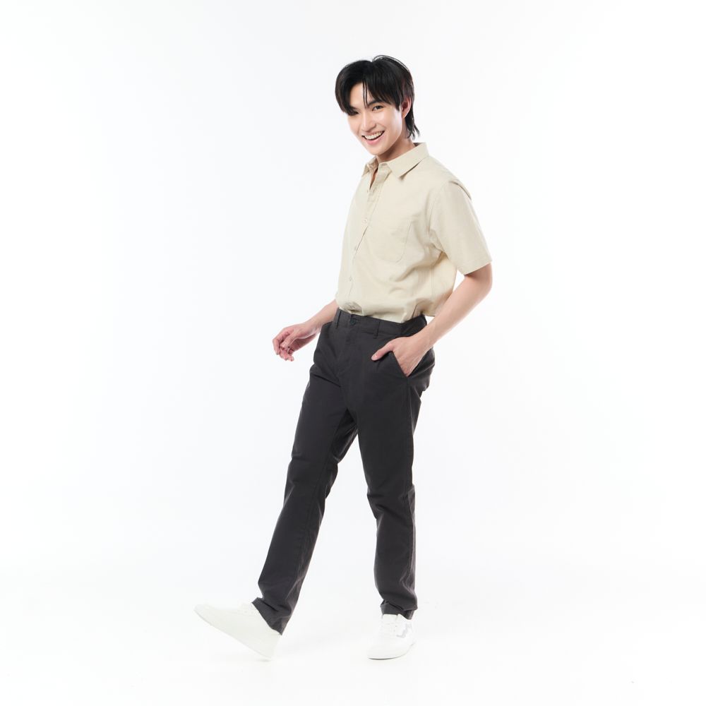 MESTYLE กางเกงมินิมอล สีเทาเข้ม ไซซ์ 32