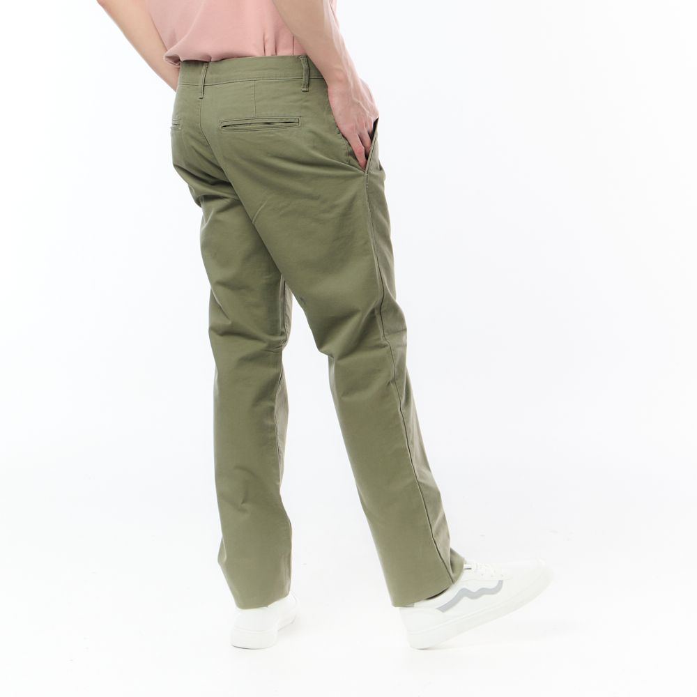 MESTYLE CLASSIC CHINO PANTS OLIVE GREEN SIZE 36