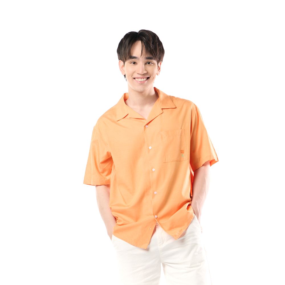 MESTYLE SHORTS SLEEVES SHIRT ORANGE SIZE M