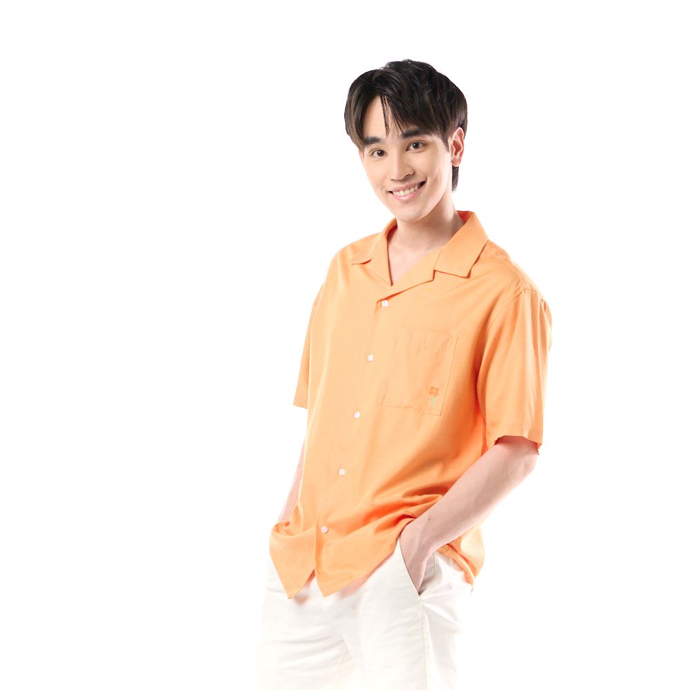 MESTYLE SHORTS SLEEVES SHIRT ORANGE SIZE M