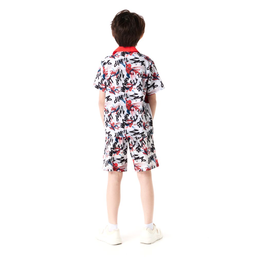 MESTYLE DISNEY ITALY SILK SET SPIDERMAN WHITE SIZE 5