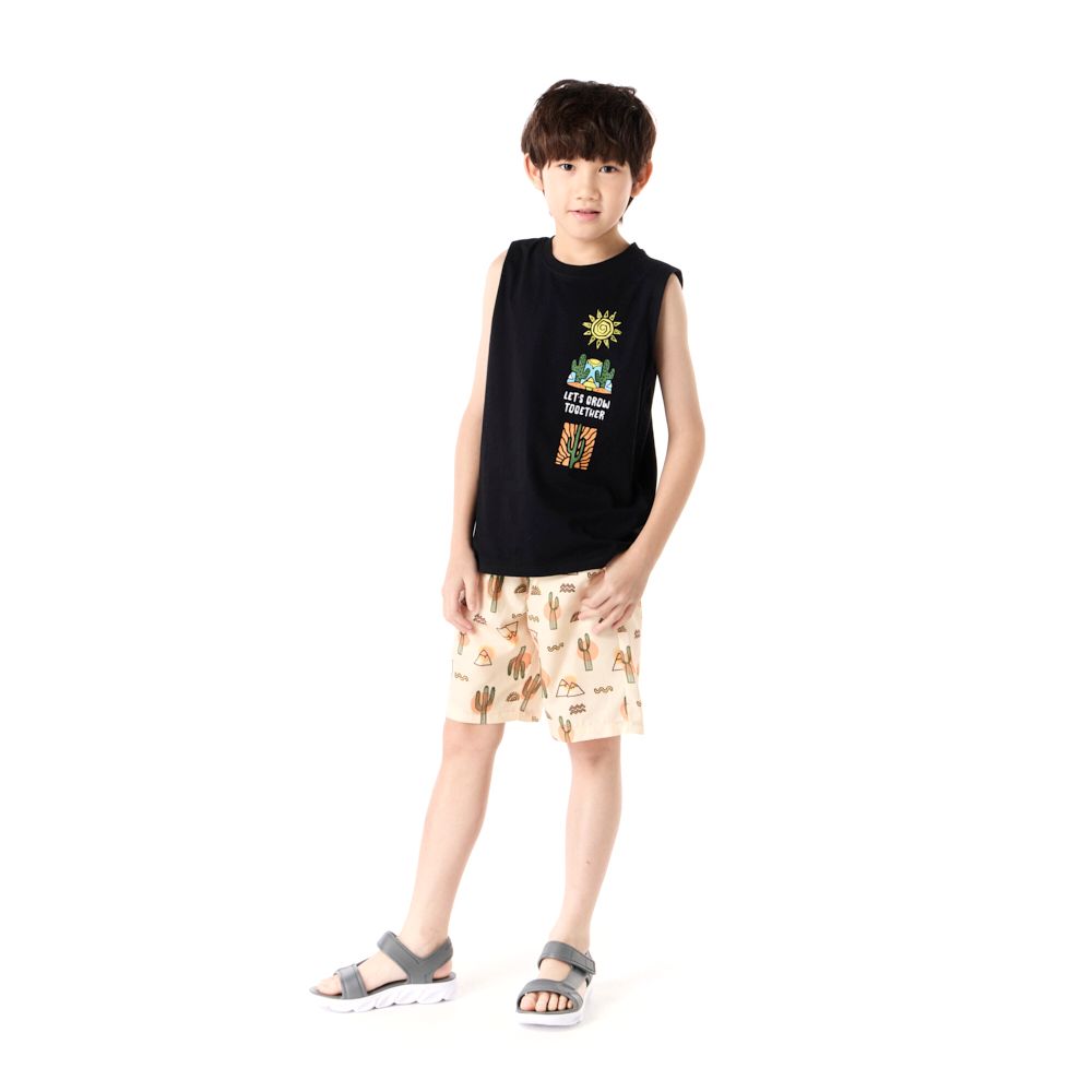 MESTYLE TANK TOP PRINT TROPICAL BLACK SIZE 7 | Lotus's Shop Online