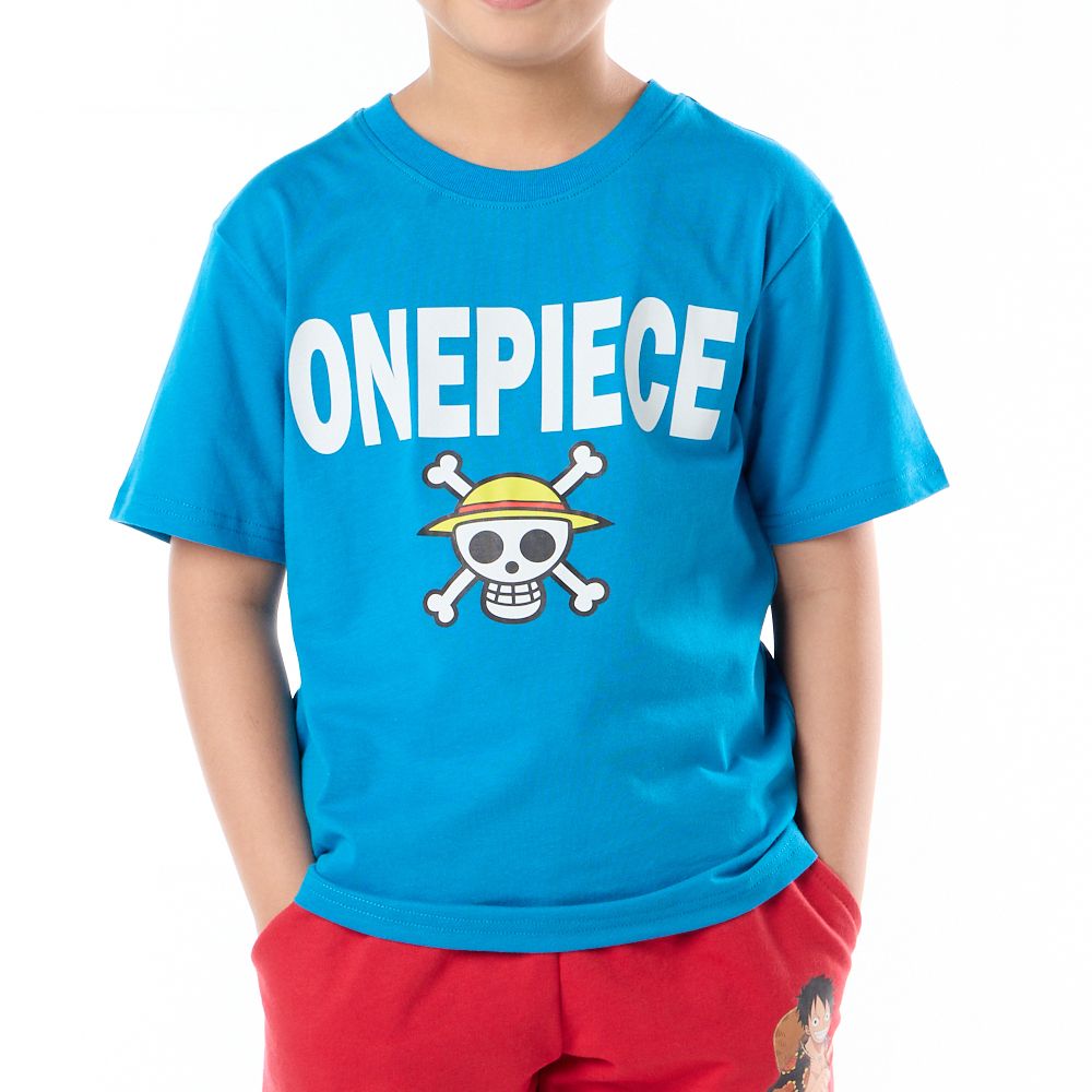 CHARACTER เสื้อแขนสั้น ONE PIECE สีฟ้า ไซส์ 9