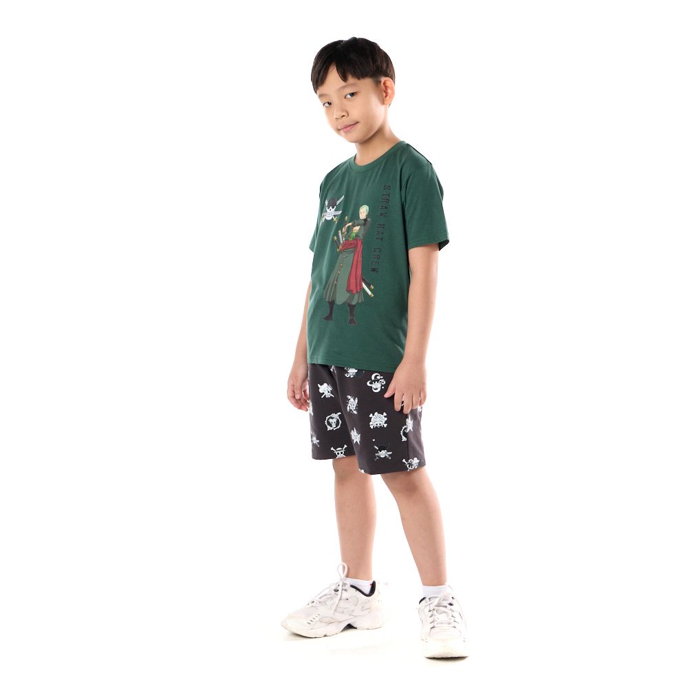 CHARACTER เสื้อแขนสั้น ONE PIECE สีเขียว ไซส์ 5