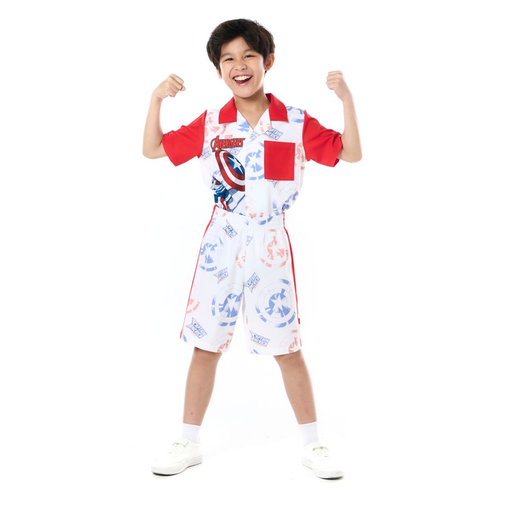 MESTYLE DISNEY ชุดเซ็ทไหมอิตาลี CAPTAIN สีขาว ไซส์ 9