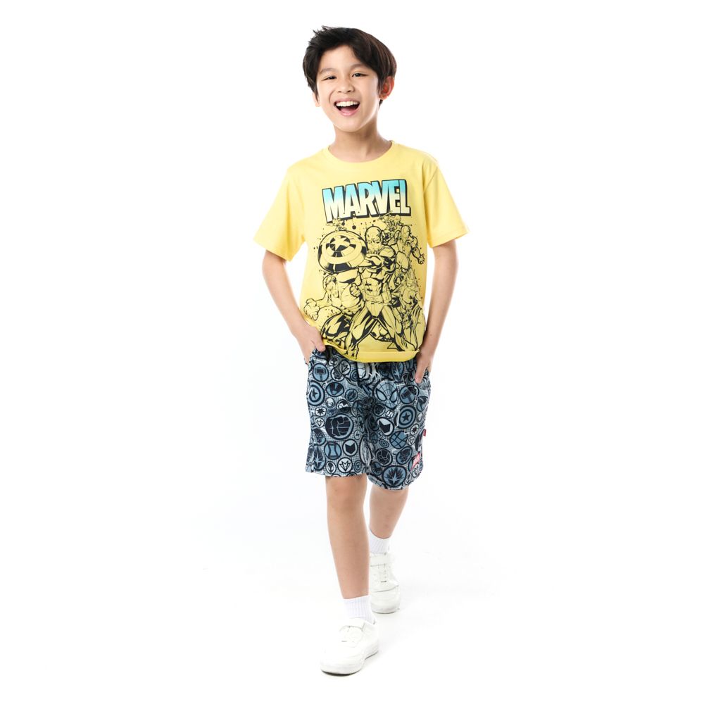 CHARACTER เสื้อแขนสั้น MARVEL สีเหลือง ไซส์ 7