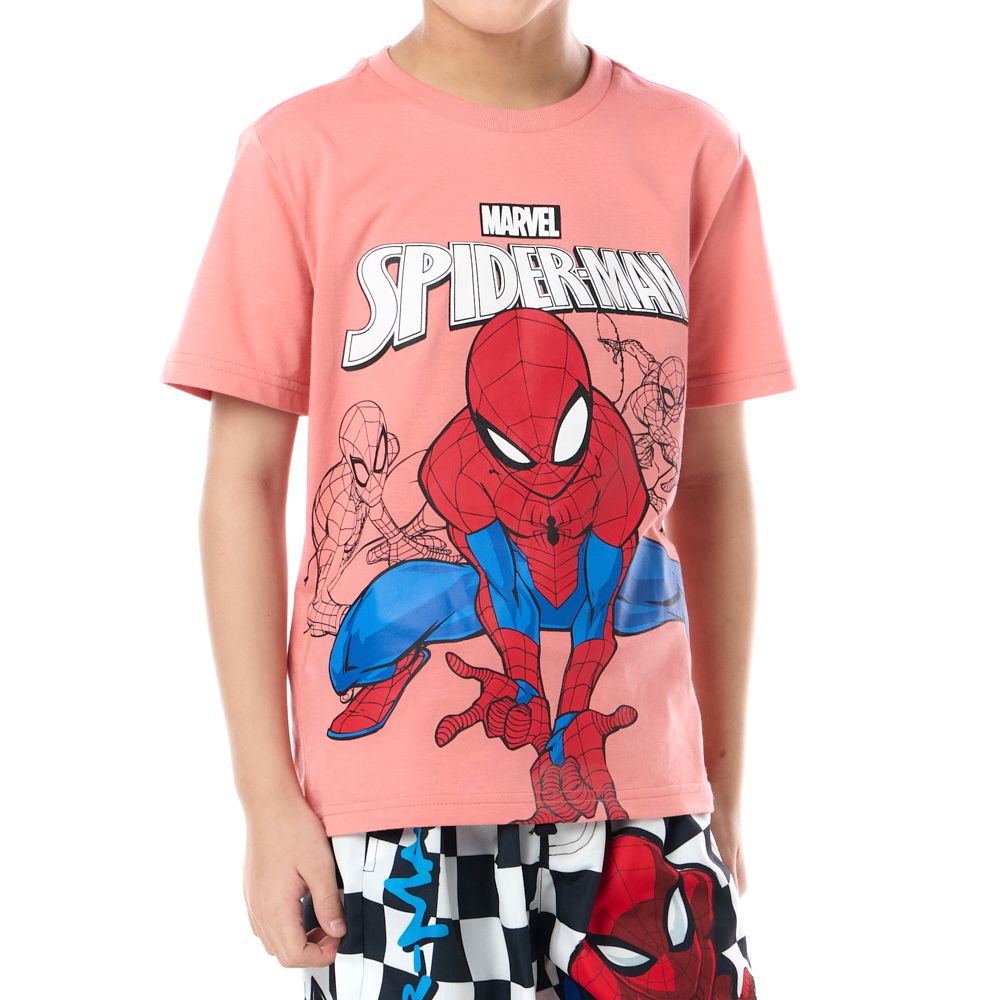 CHARACTER T-SHIRT PRINT SPIDERMAN RED SIZE 9
