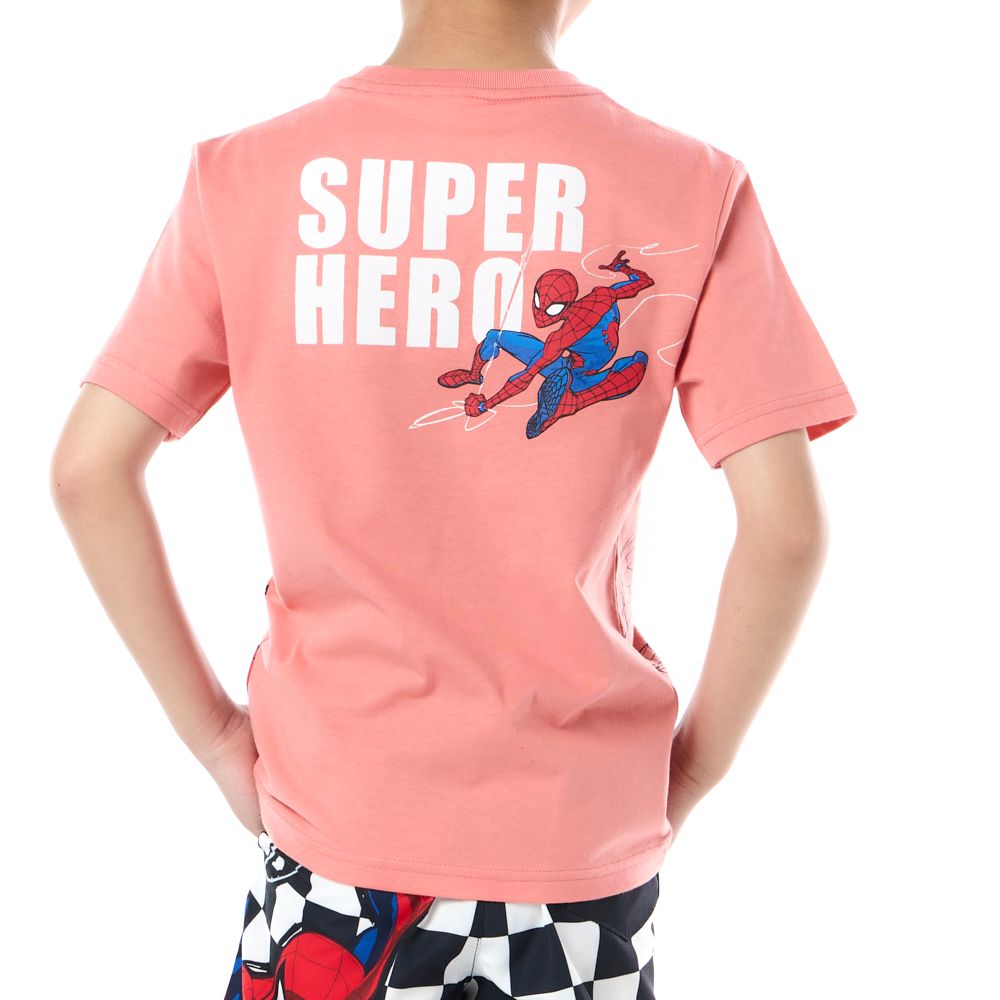 CHARACTER T-SHIRT PRINT SPIDERMAN RED SIZE 9