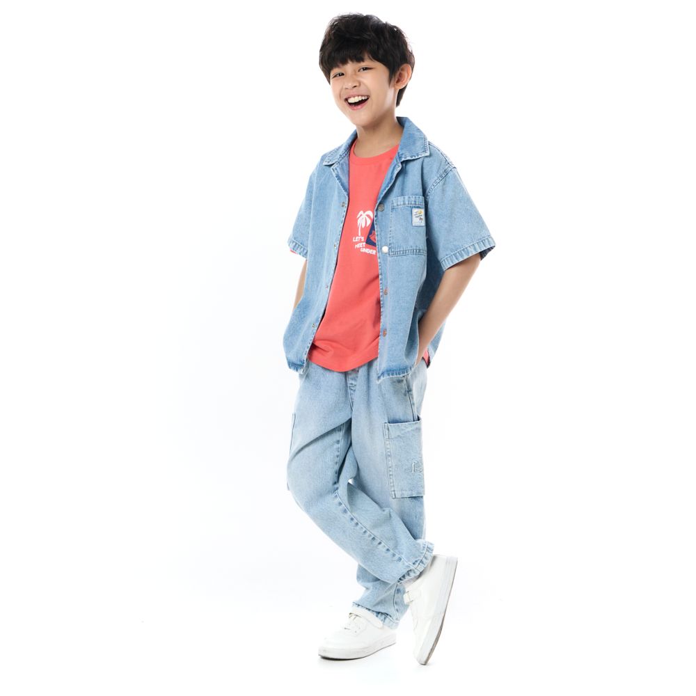 MESTYLE เชิ้ตยีนส์ ENJOY BEACH ไซส์ 9