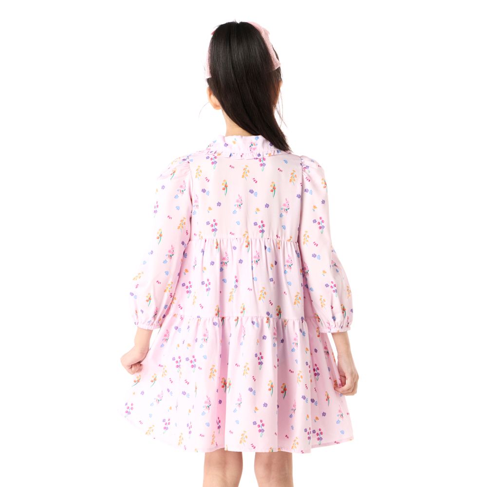 MESTYLE เดรสพิมพ์ลายดอก สีชมพู ไซส์ 9