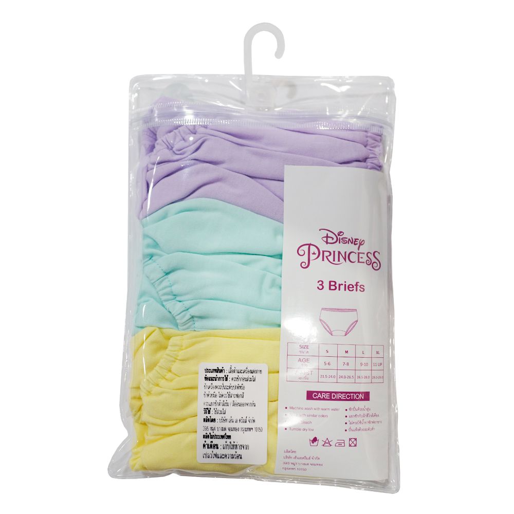 ดิสนีย์ กางเกงใน ปริ๊นเซส ไซส์ L แพ็ค 3 (คละสี)