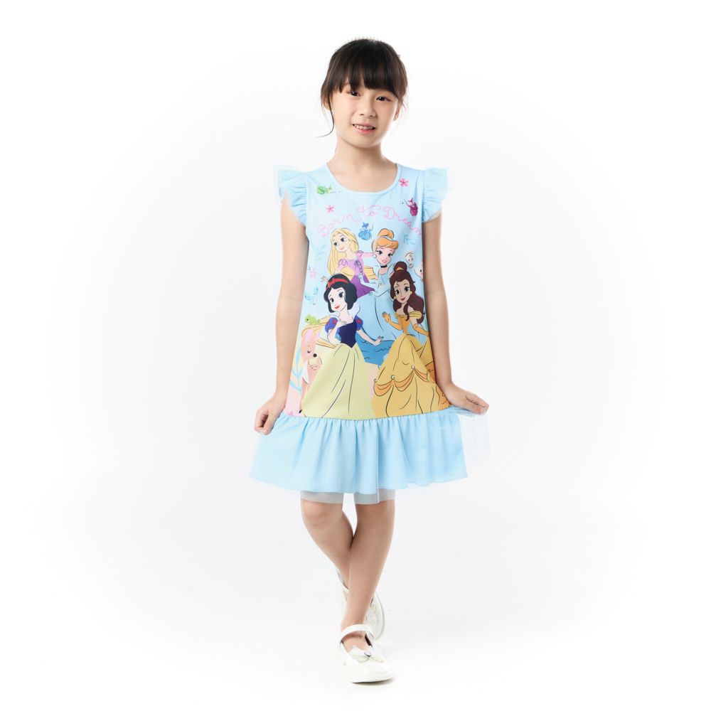 DISNEY KNIT DRESS PRINCESS BLUE SIZE 5 | Lotus's Shop Online