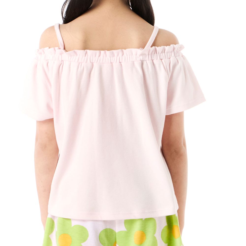 MESTYLE OFF SHOULDER T-SHIRT PINK SIZE 5