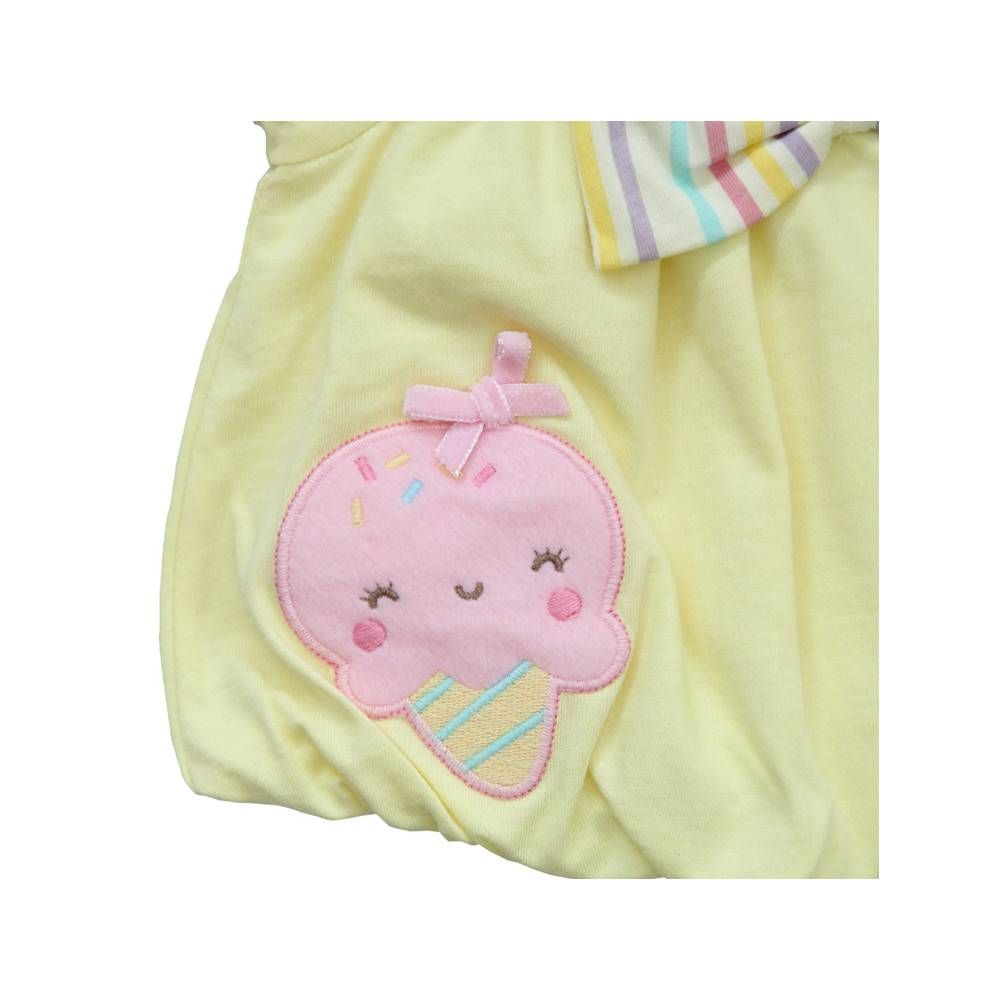 MESTYLE T-SHIRT SWEET ICE CREAM ANTIBAC YELLOW SIZE 3-6