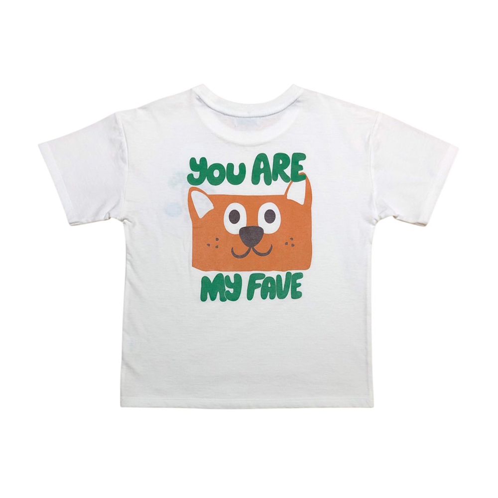 MESTYLE T-SHIRT WITH PRINTED PLAYFUL OFF WHITE SIZE 4