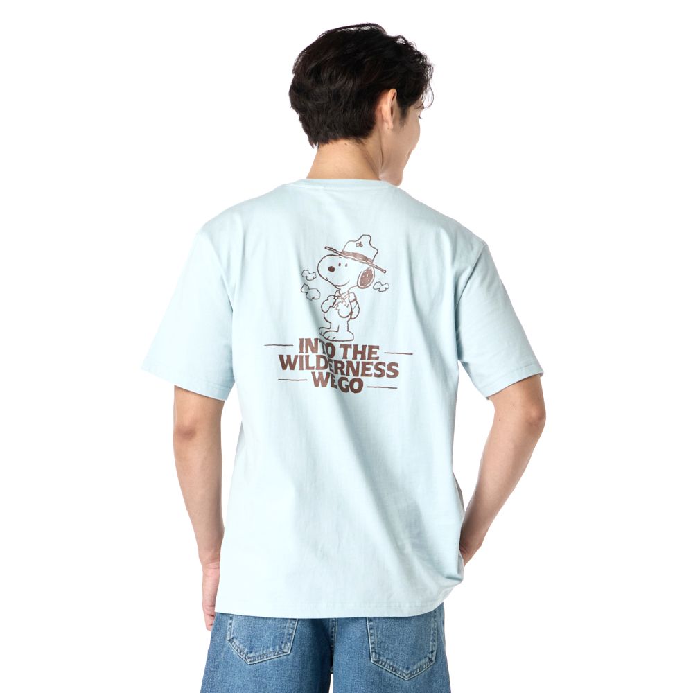 MESTYLE SNOOPY เสื้อยืดสนูปปี้สีฟ้า ไซซ์ M