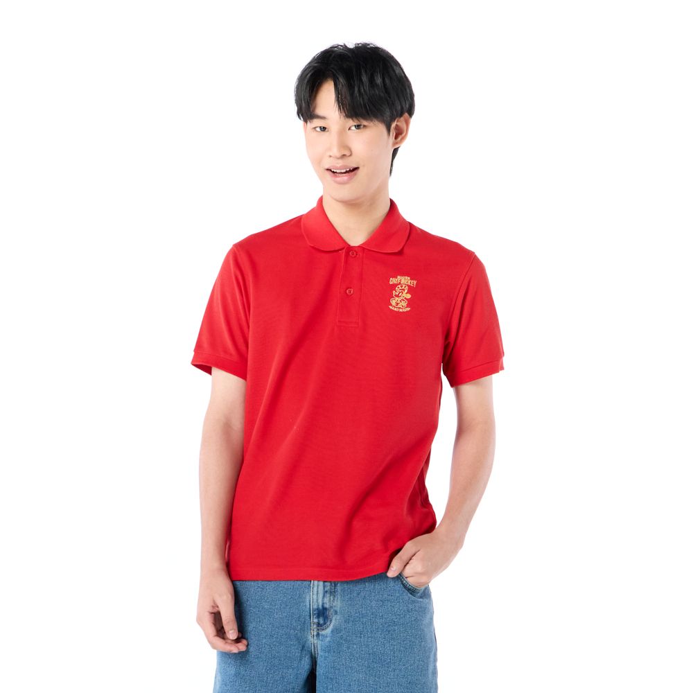 MESTYLE DISNEY เสื้อโปโลมิคกี้ตรุษจีน สีแดง ไซซ์ XL