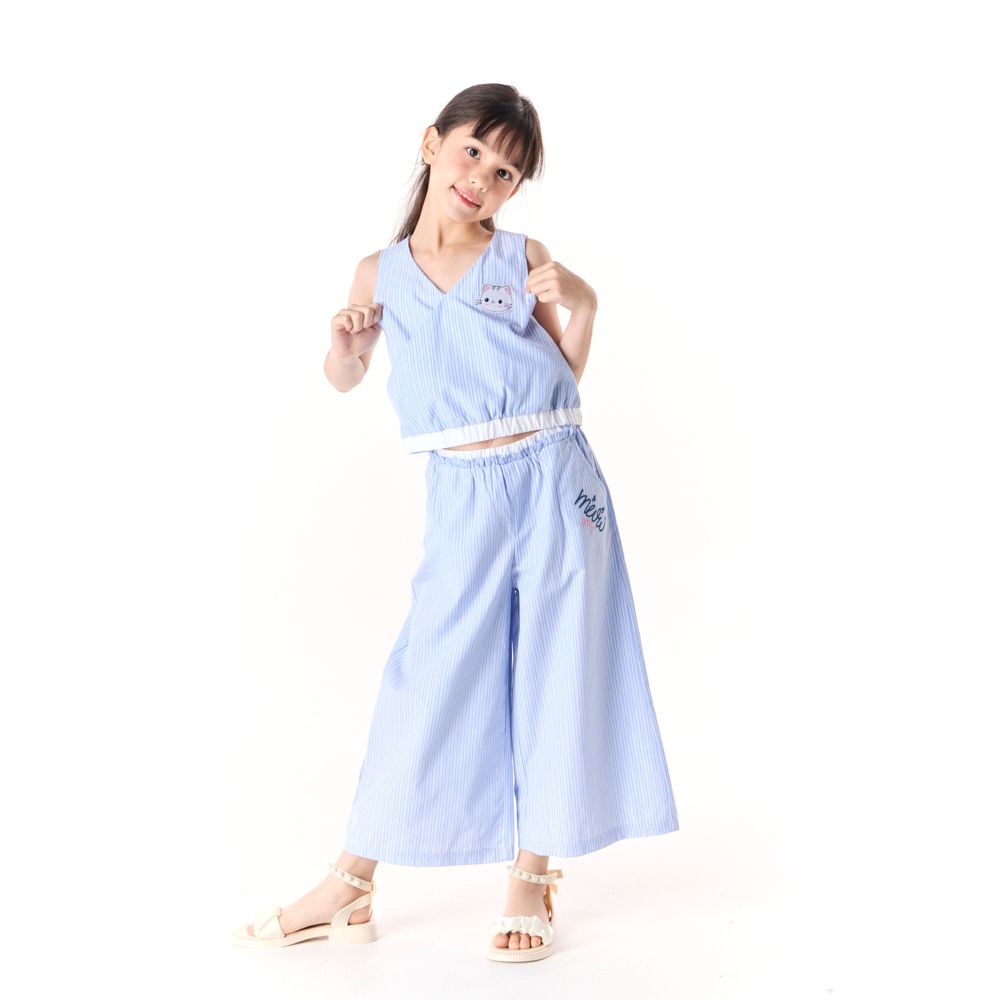 MESTYLE เสื้อลายริ้ว PLAYFUL สีฟ้า ไซส์ 7