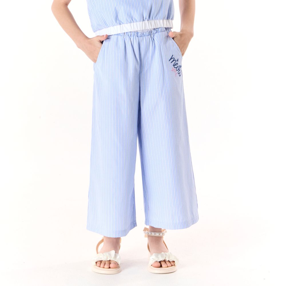 MESTYLE กางเกงขายาวลายริ้ว PLAYFUL สีฟ้า ไซส์ 9