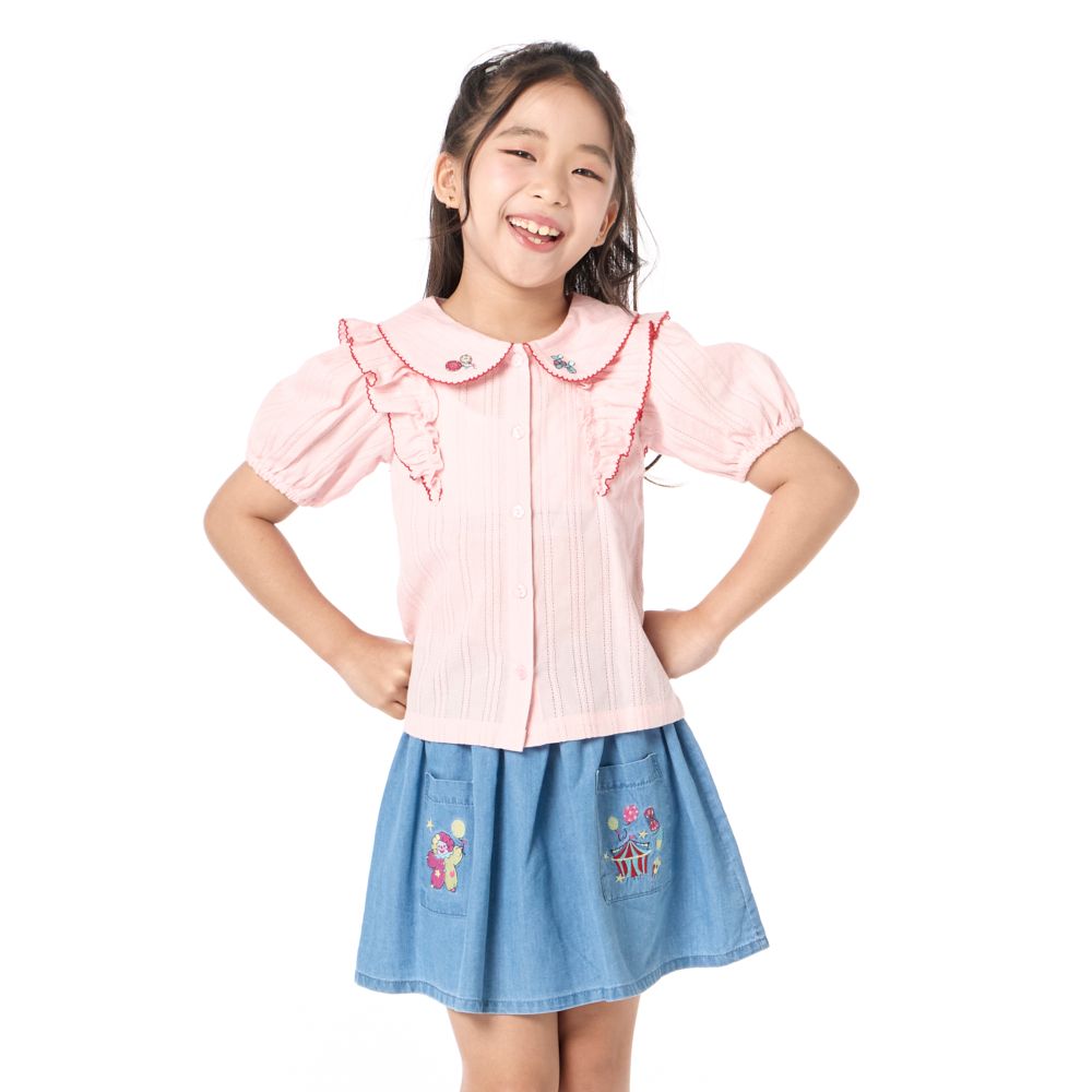 MESTYLE WOVEN SHIRT CARNIVAL PINK SIZE 12