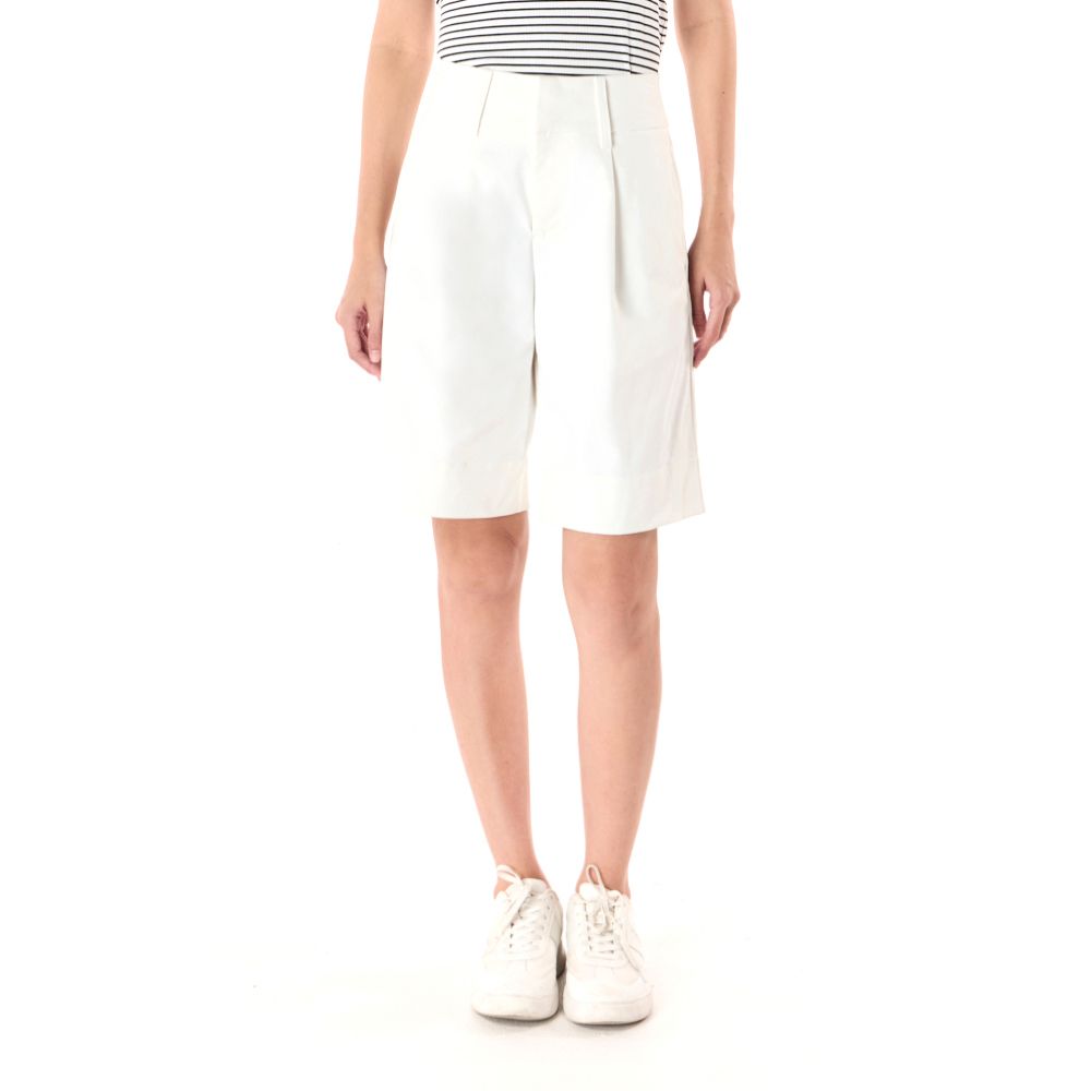 MESTYLE BERMUDA CAPRI W-DETAIL WHITE SIZE S