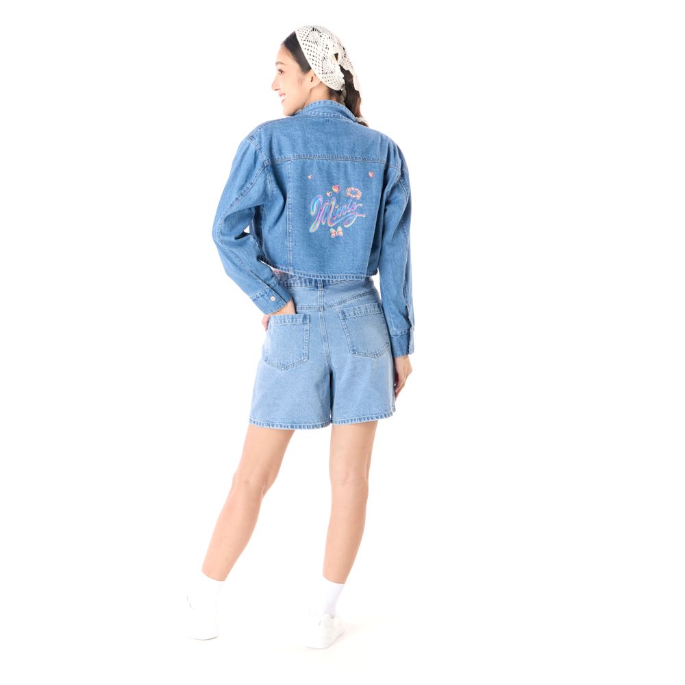 MESTYLE DISNEY เสื้อแจ็กเก็ตยีนส์มินนี่ สียีนส์กลาง ไซซ์ XL