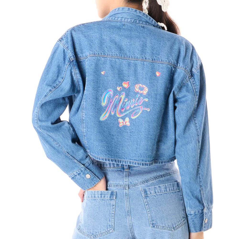 MESTYLE DISNEY เสื้อแจ็กเก็ตยีนส์มินนี่ สียีนส์กลาง ไซซ์ XL