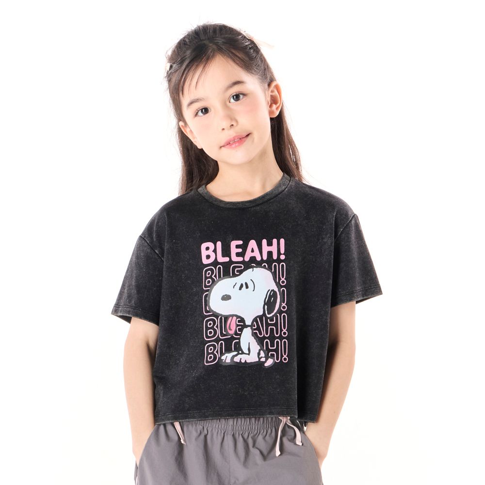 MESTYLE SNOOPY GRAPHIC T-SHIRT CHARCOAL GREY SIZE 9