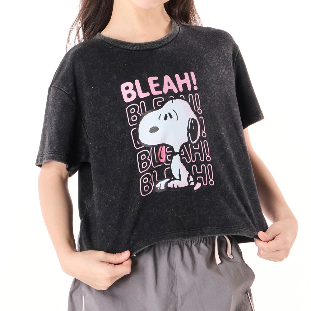 MESTYLE SNOOPY GRAPHIC T-SHIRT CHARCOAL GREY SIZE 9