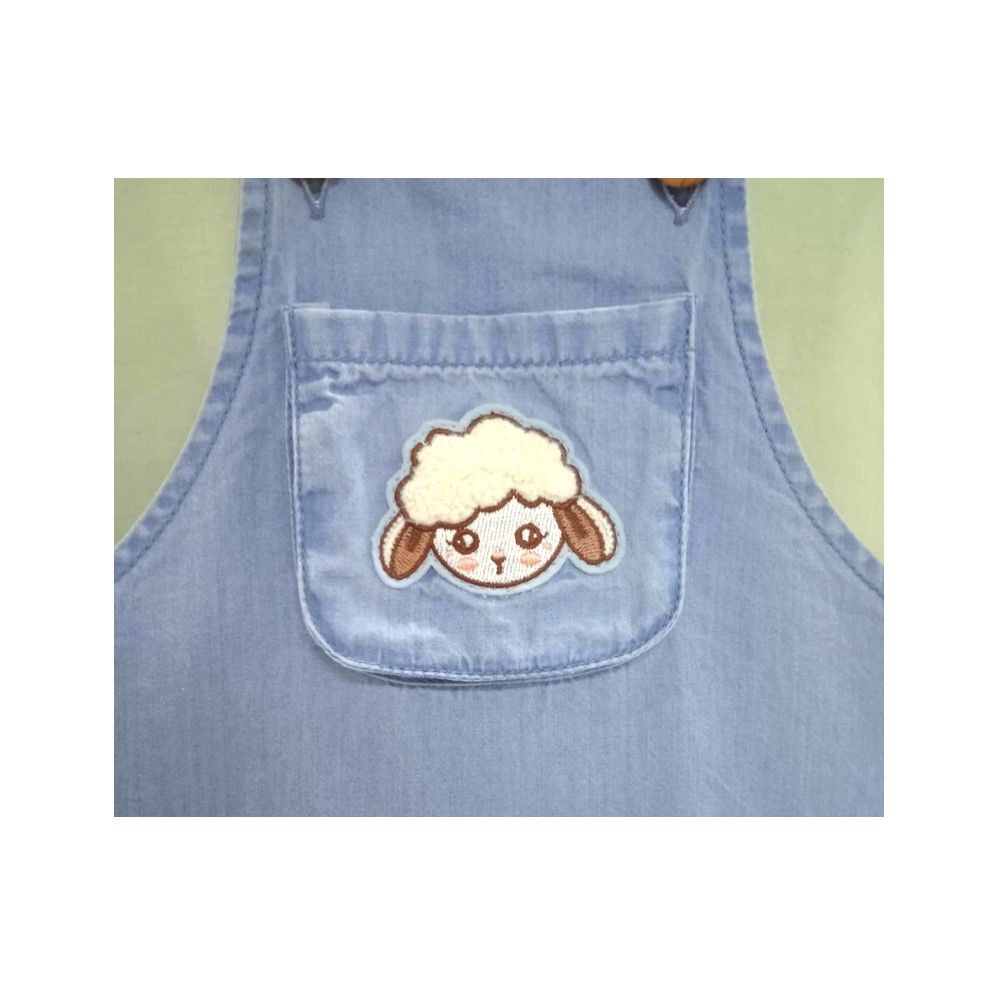 MESTYLE DENIM DUNGAREES WITH HAT SHEEPY MEDIUM SIZE 3-6
