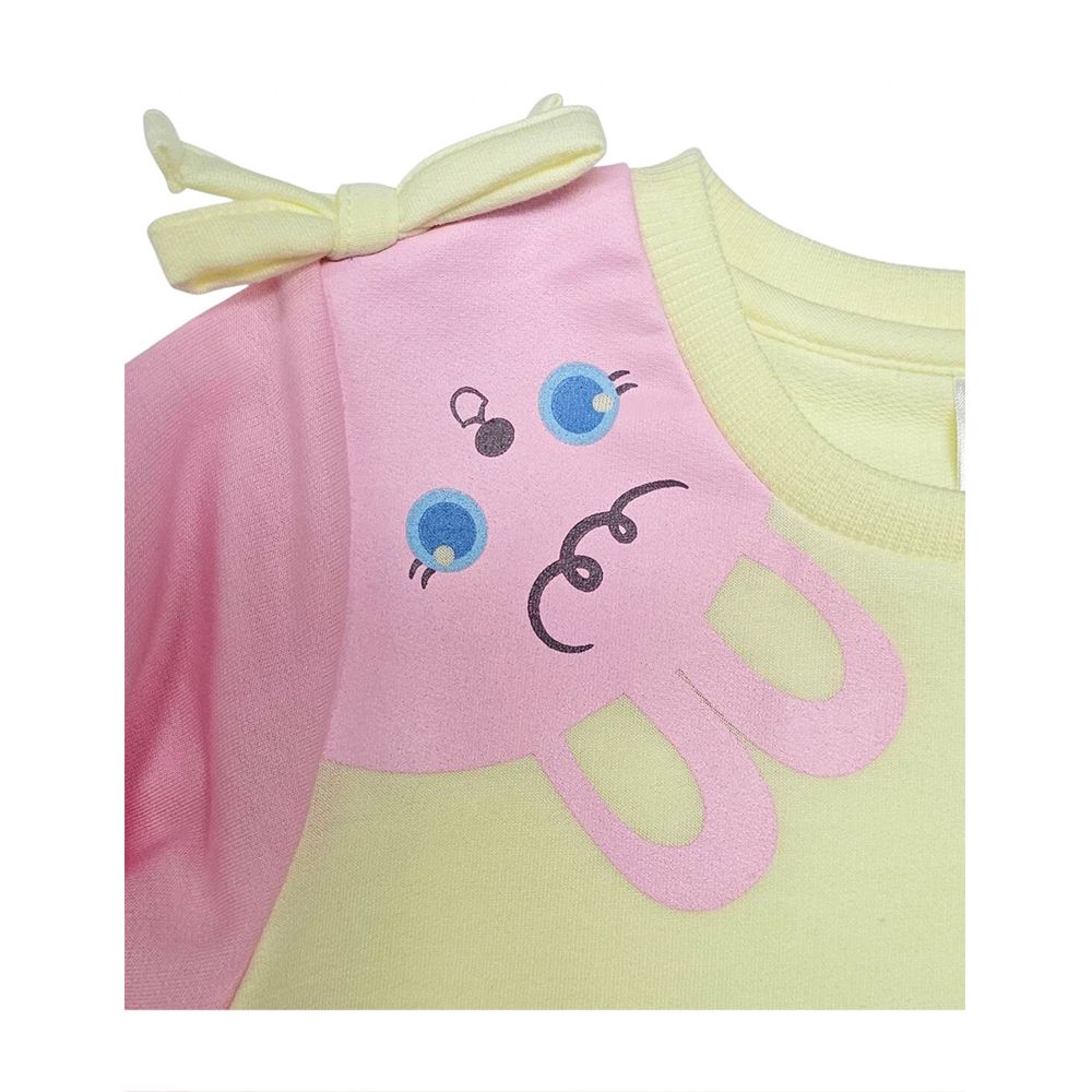 MESTYLE LONG SLEEVE T-SHIRT PETIT PLAYFUL YELLOW SIZE 3-6