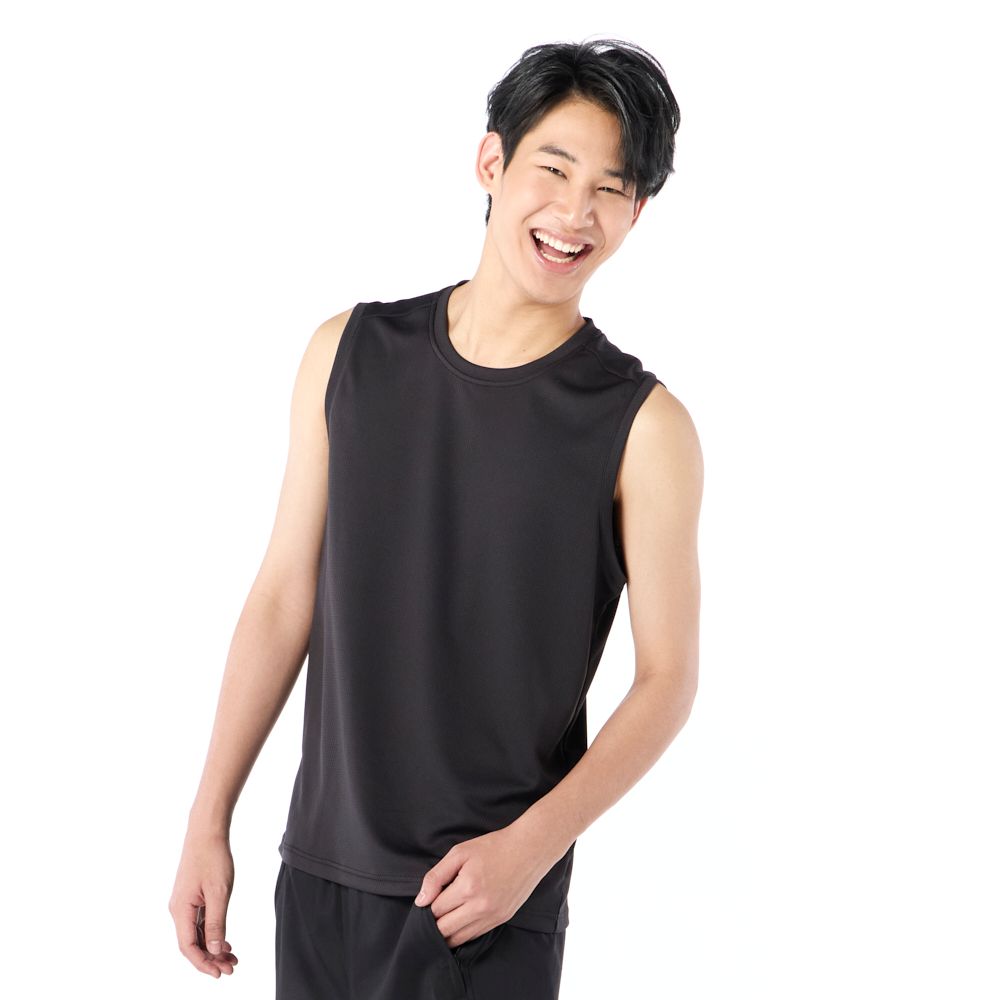 MESTYLE เสื้อกีฬาแขนกุด สีดำ ไซซ์ L