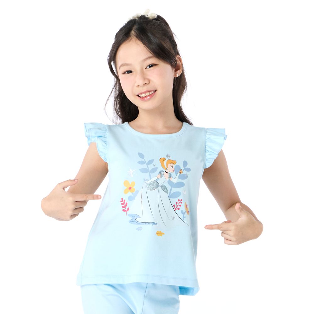 MESTYLE DISNEY KNIT T-SHIRT CINDERELLA BLUE SIZE 5
