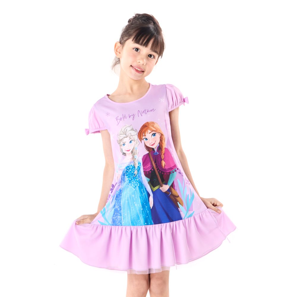 DISNEY KNIT DRESS FROZEN PURPLE SIZE 7