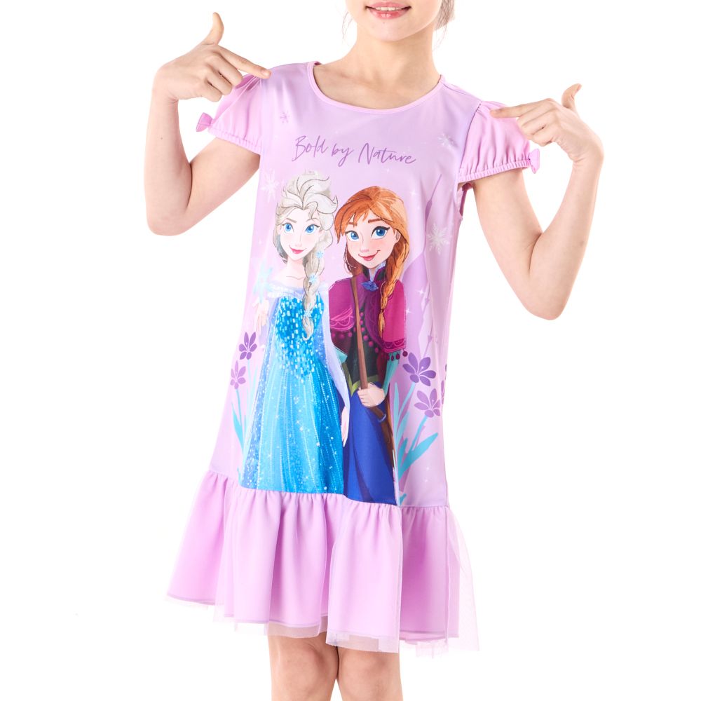 DISNEY KNIT DRESS FROZEN PURPLE SIZE 7