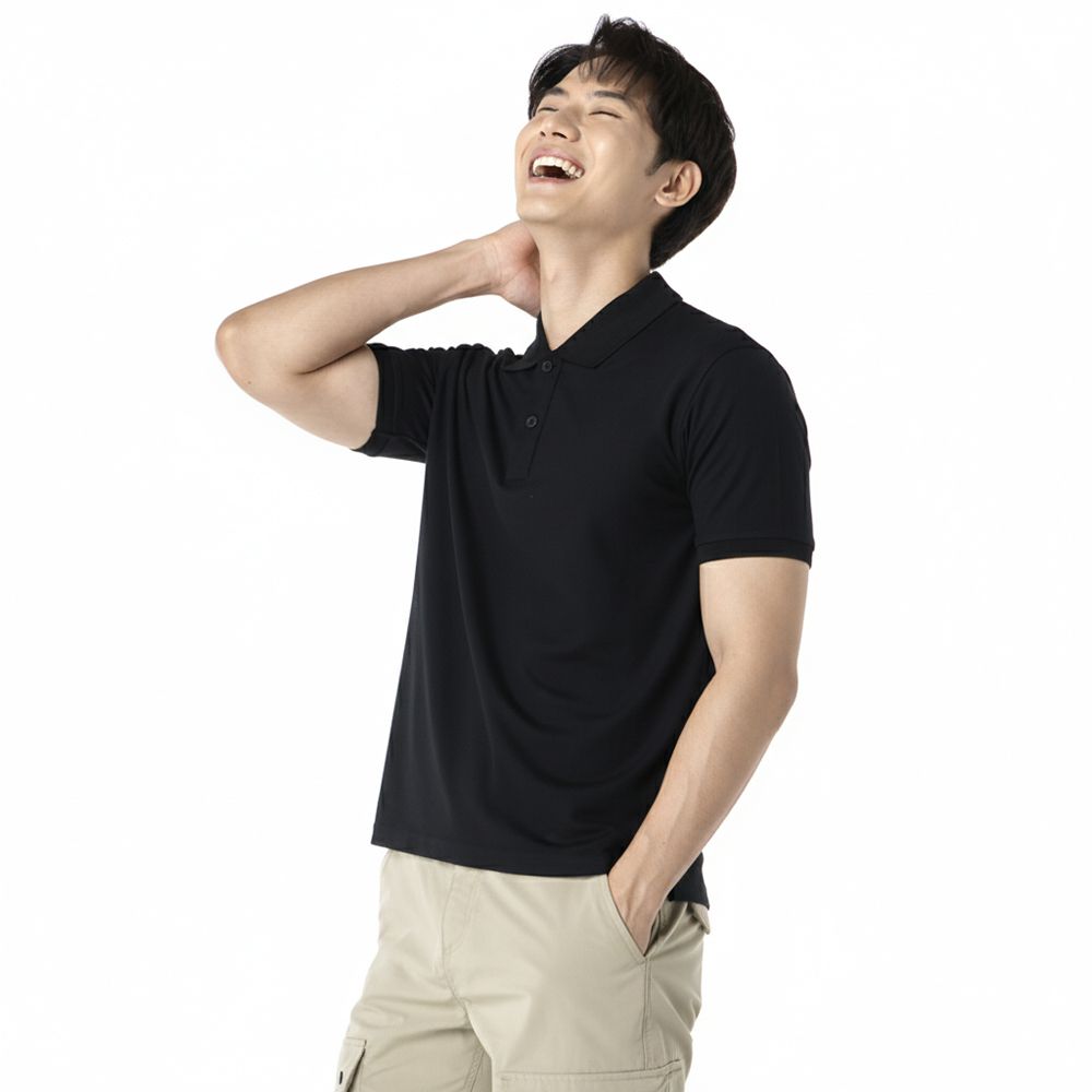 MESTYLE โปโลแอร์ไลท์สีดำ ไซซ์ XL