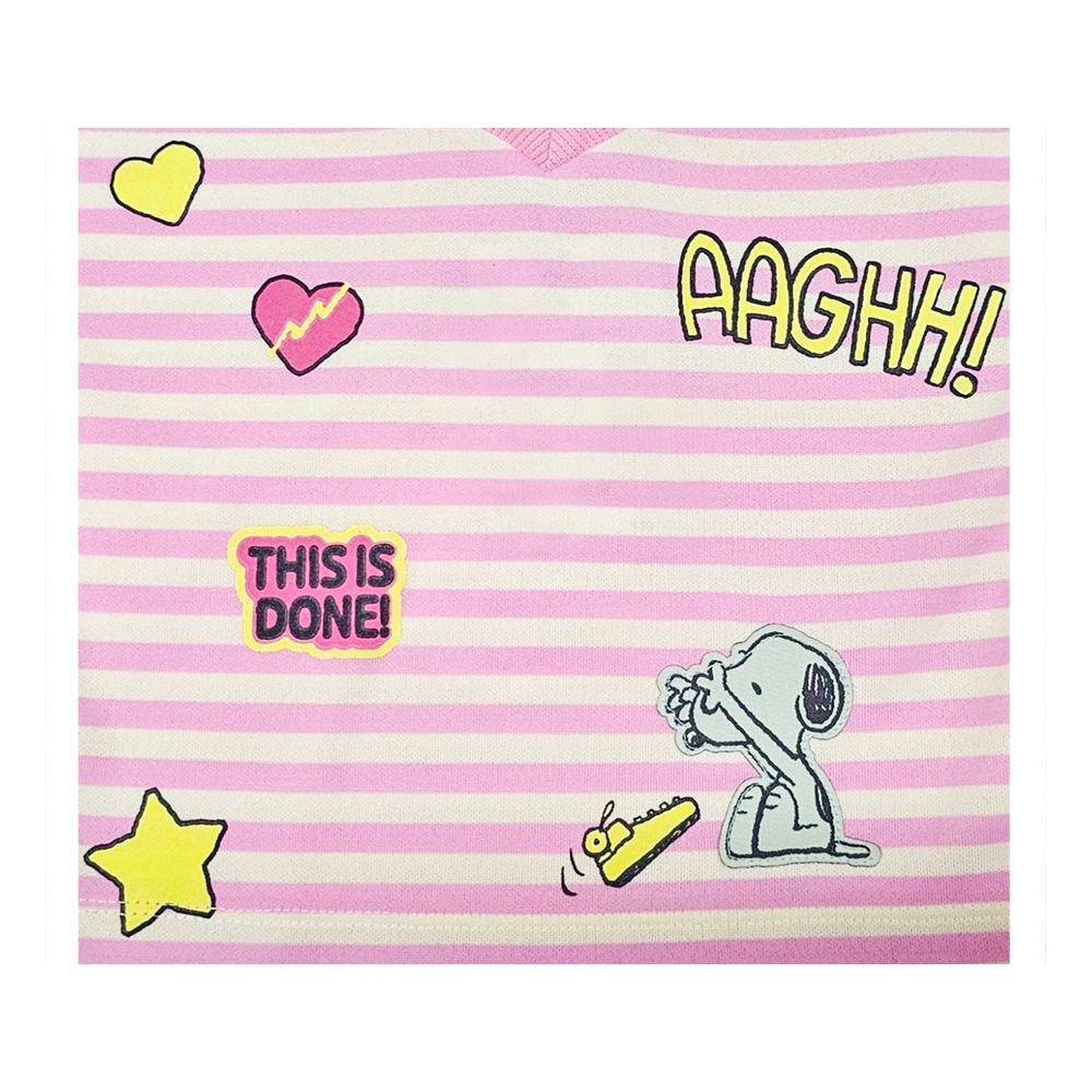 MESTYLE SNOOPY เสื้อยืดพิมพ์ลาย SNOOPY สี ชมพู ไซส์ 12-18