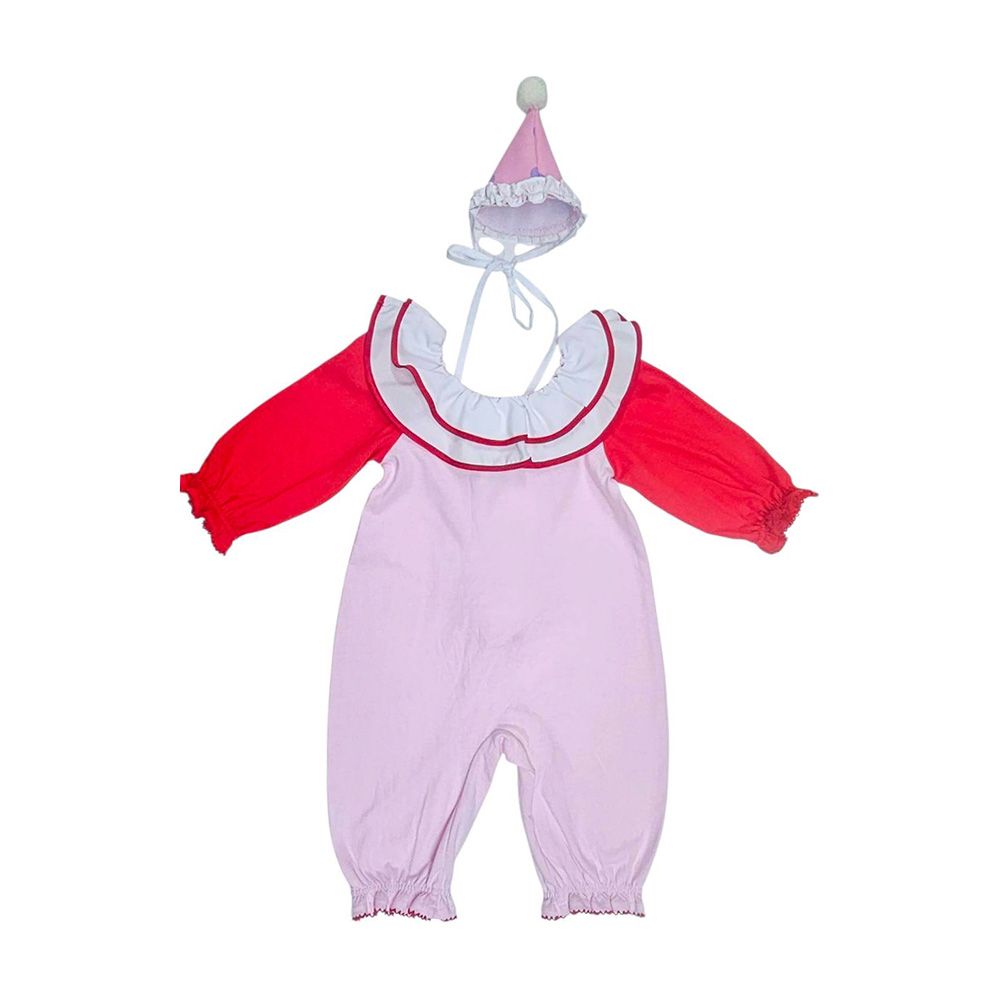 MESTYLE ชุดหมีขายาว CUTIE CIRCUS สีชมพู ไซส์ 12-18