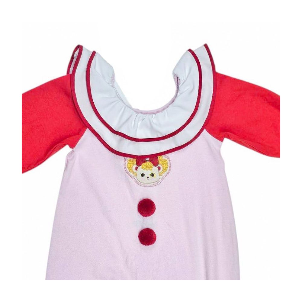 MESTYLE ชุดหมีขายาว CUTIE CIRCUS สีชมพู ไซส์ 12-18