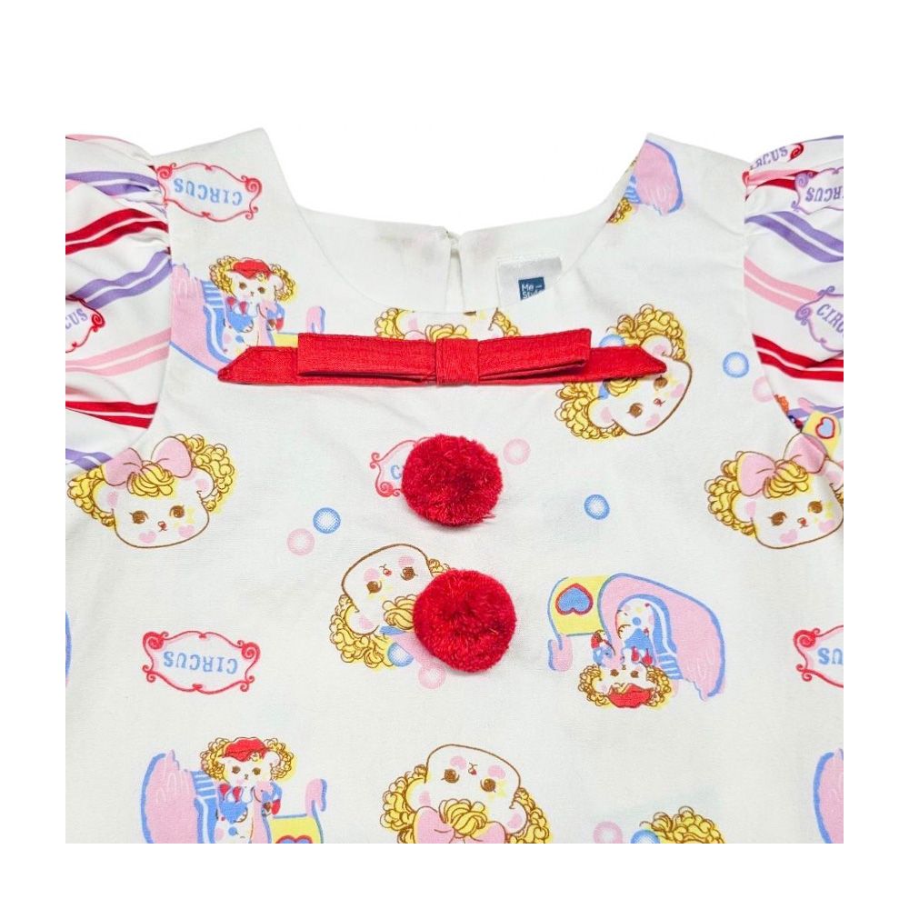 MESTYLE ชุดเดรส CUTIE CIRCUS สีขาว ไซส์ 9-12