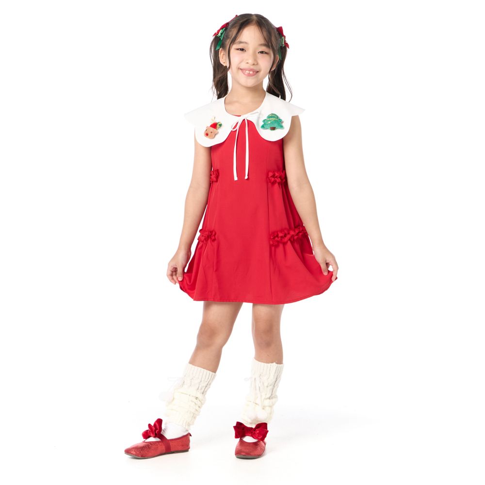 white christmas dresses Annabella Red Girls Christmas Dress main image 0