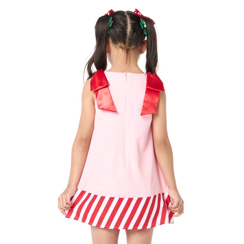 MESTYLE PRINT CHRISTMAS DRESS PINK SIZE 5