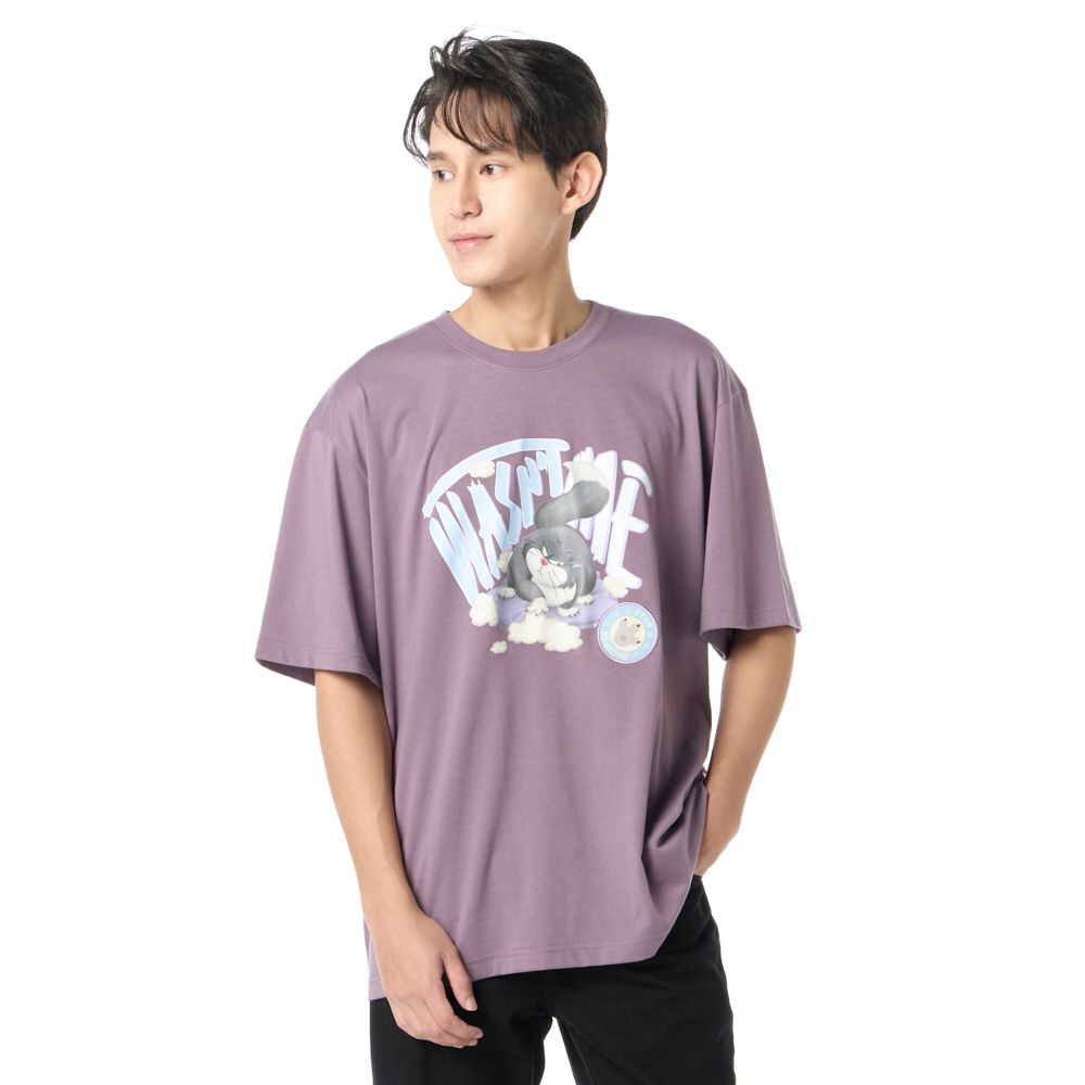 MESTYLE DISNEY เสื้อแมวลูซิเฟอร์ สีม่วง ไซซ์ XL