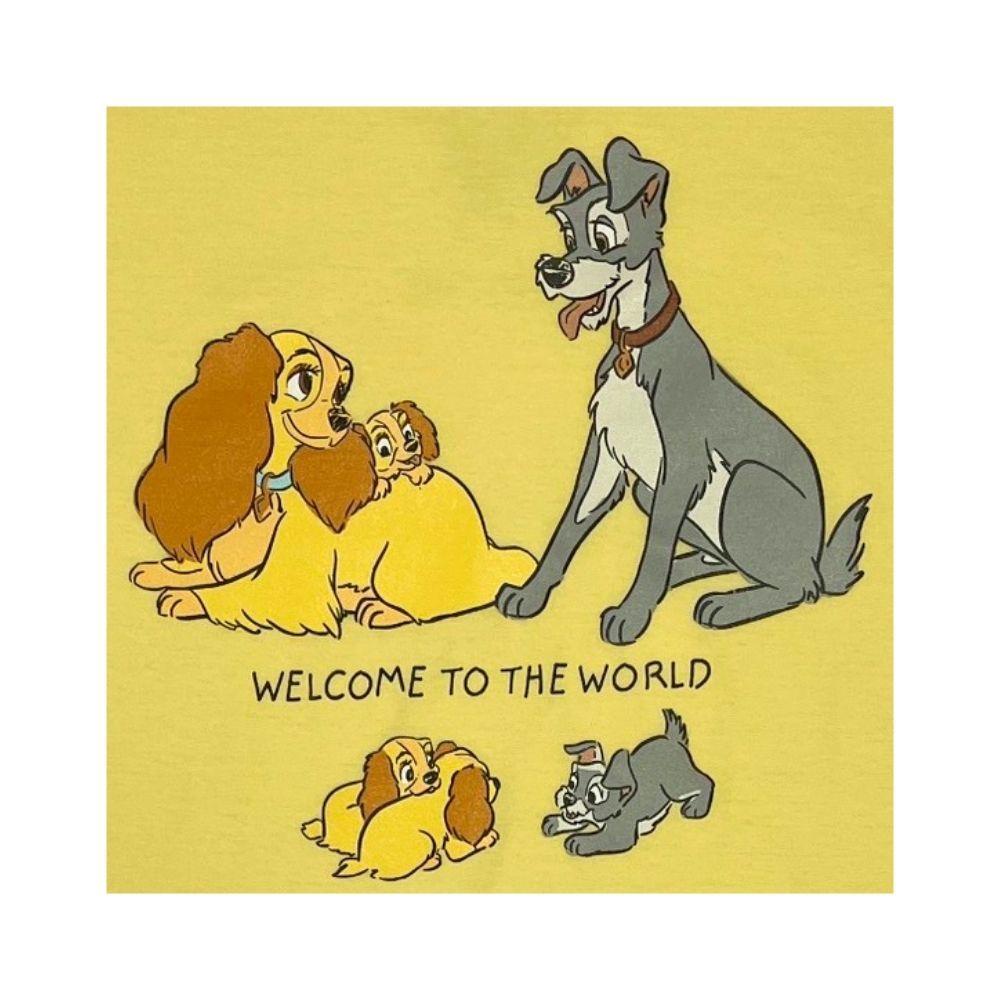 MESTYLE DISNEY เสื้อ เลดี้แอนด์เดอะแทรมป์ สีเหลือง ไซส์ 3