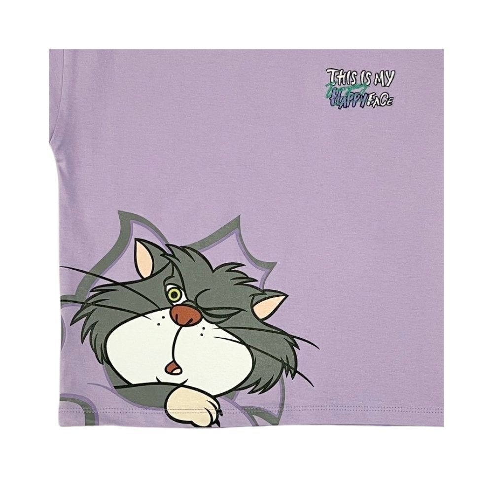 MESTYLE DISNEY เสื้อแขนสั้น ลูซิเฟอร์ สีม่วง ไซส์ 4